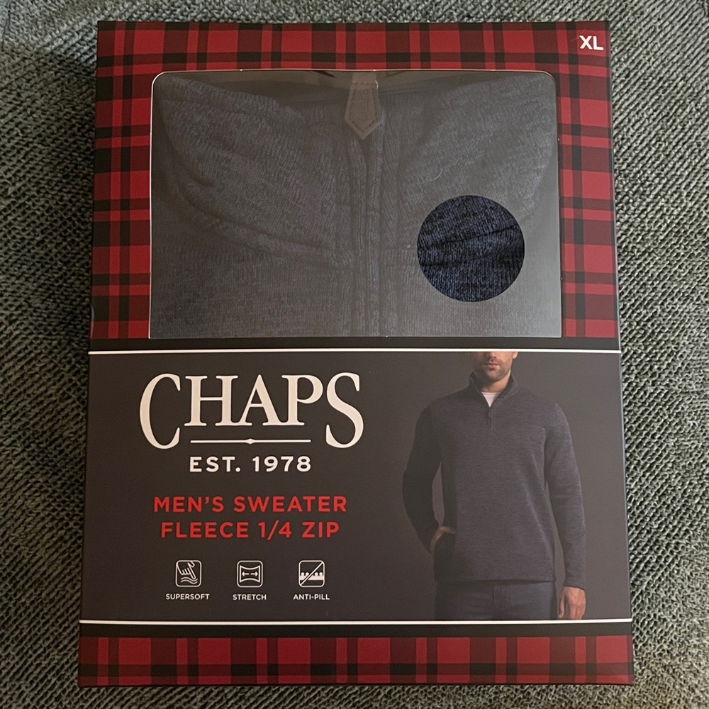 Chaps Sweater Fleece 1/4 Zip